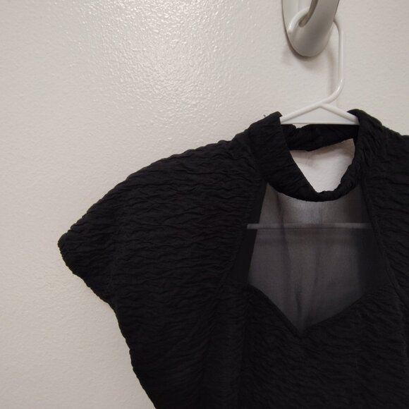 🖤 Vintage-Inspired Black Fitted Dress by Absolutely! – Size 7/8 - Picture 4 of 16